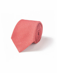 Patrick Hellmann Collection Red Tie With Black Dots  100% Wool thumbnail